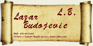 Lazar Budojević vizit kartica